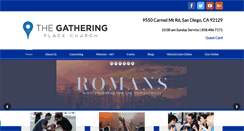 Desktop Screenshot of gatheringplacechurch.org