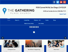 Tablet Screenshot of gatheringplacechurch.org